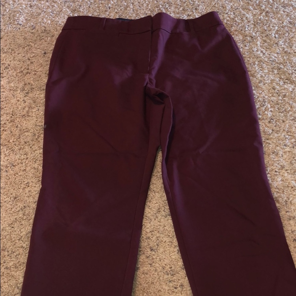 women’s loft burgundy pants